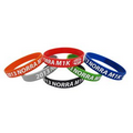 Customized Silicone Bracelet with Silk screen Printed Rubber Bands,